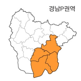 랜드맵 경상남도 부동산 전자지적도 P권역(1.거제시 2.통영시 3.고성군 4.창원시)