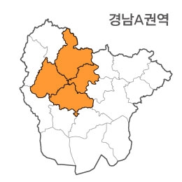 랜드맵 경상남도 부동산 전자지적도 A권역(1.산청군 2.합천군 3.의령군 4.진주시)