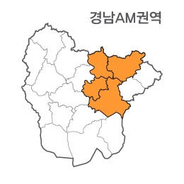 랜드맵 경상남도 부동산 전자지적도 AM권역(1.밀양시 2.창원시 3.창녕군 4.함안군)