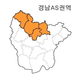 랜드맵 경상남도 부동산 전자지적도 AS권역(1.합천군 2.의령군 3.거창군 4.창녕군)