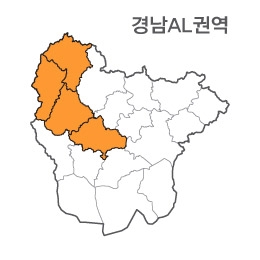 랜드맵 경상남도 부동산 전자지적도 AL권역(1.함양군 2.산청군 3.거창군 4.진주시)