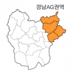 랜드맵 경상남도 부동산 전자지적도 AG권역(1.밀양시 2.김해시 3.양산시 4.경북 청도)