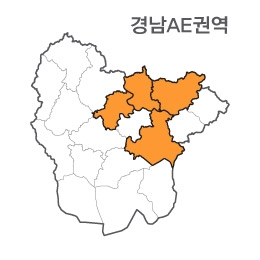 랜드맵 경상남도 부동산 전자지적도 AE권역(1.창원시 2.의령군 3.창녕군 4.밀양시)