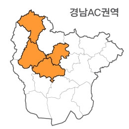 랜드맵 경상남도 부동산 전자지적도 AC권역(1.산청군 2.의령군 3.진주시 4.거창군)