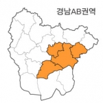 랜드맵 경상남도 부동산 전자지적도 AB권역(1.창원시 2.김해시 3.함안군 4.고성군)