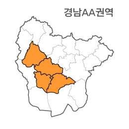 랜드맵 경상남도 부동산 전자지적도 AA권역(1.진주시 2.사천시 3.산청군 4.고성군)