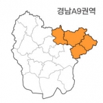 랜드맵 경상남도 부동산 전자지적도 A9권역(1.밀양시 2.창녕군 3.양산시 4.김해시)