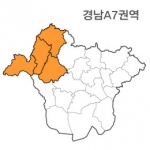 랜드맵 경상남도 부동산 전자지적도 A7권역(1.함양군 2.산청군 3.거창군 4.전북 남원)