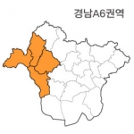 랜드맵 경상남도 부동산 전자지적도 A6권역(1.함양군 2.산청군 3.하동군 4.전북 남원)