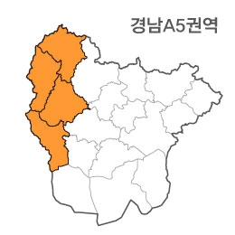 랜드맵 경상남도 부동산 전자지적도 A5권역(1.거창군 2.함양군 3.산청군 4.하동군)