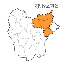 랜드맵 경상남도 부동산 전자지적도 A4권역(1.밀양시 2.창녕군 3.김해시 4.경북 청도)