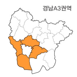 랜드맵 경상남도 부동산 전자지적도 A3크기 권역(1.진주시 2.하동군 3.고성군 4.남해군)