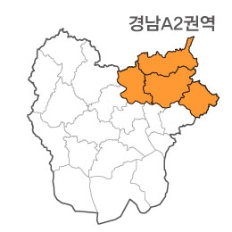 랜드맵 경상남도 부동산 전자지적도 A2권역(1.밀양시 2.창녕군 3.청도군 4.양산시)