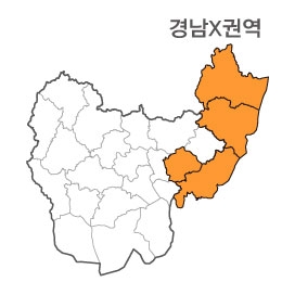 랜드맵 경상남도 부동산 전자지적도 X권역(1.경주시 2.김해시 3.부산시 4.울산시)