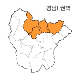 랜드맵 경상남도 부동산 전자지적도 L권역(1.밀양시 2.창녕군 3.합천군 4.의령시)