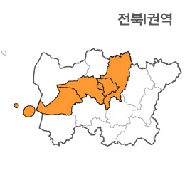 랜드맵 전라북도 부동산 전자지적도 I권역(1.부안군 2.전주시 3.완주군 4.김제시)