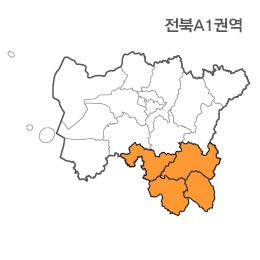 랜드맵 전라북도 부동산 전자지적도 A1권역(1.남원시 2.순창군 3.전남 곡성 4.전남 구례)