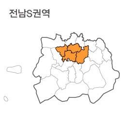 랜드맵 전라남도 부동산 전자지적도 S권역(1.나주시 2.화순군 3.함평군 4.광주시)