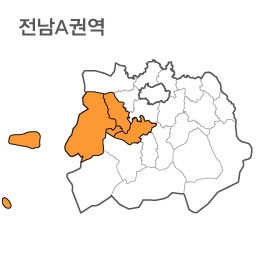 랜드맵 전라남도 부동산 전자지적도 A권역(1.신안군 2.목포시 3.무안군 4.영암군)