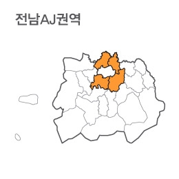 랜드맵 전라남도 부동산 전자지적도 AJ권역(1.담양군 2.나주시 3.화순군 4.장성군)