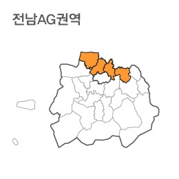 랜드맵 전라남도 부동산 전자지적도 AG권역(1.곡성군 2.장성군 3.담양군 4.전북 고창)