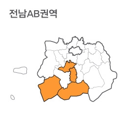 랜드맵 전라남도 부동산 전자지적도 AB권역(1.강진군 2.진도군 3.완도군 4.영암군)