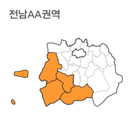 랜드맵 전라남도 부동산 전자지적도 AA권역(1.신안군 2.진도군 3.완도군 4.해남군)