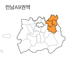 랜드맵 전라남도 부동산 전자지적도 A9권역(1.구례군 2.순천시 3.곡성군 4.전북 남원)