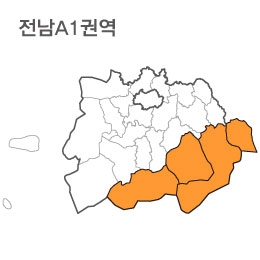 랜드맵 전라남도 부동산 전자지적도 A1권역(1.고흥군 2.여수시 3.완도군 4.경남 남해)