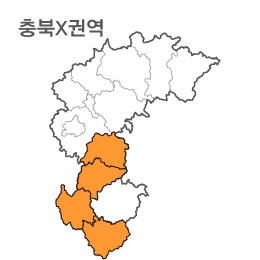 랜드맵 충청북도 부동산 전자지적도 X권역(1.보은군 2.옥천군 3.충남 금산 4.전북 무주)