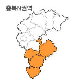 랜드맵 충청북도 부동산 전자지적도 N권역(1.영동군 2.옥천군 3.경북 상주 4.전북 무주)