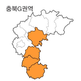 랜드맵 충청북도 부동산 전자지적도 G권역(1.괴산군 2.보은군 3.옥천군 4.영동군)