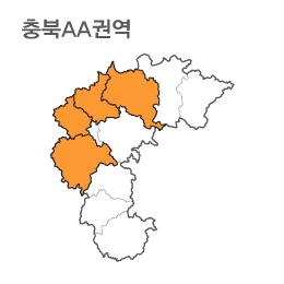 랜드맵 충청북도 부동산 전자지적도 AA권역(1.음성군 2.진천군 3.청원군 4.충주시)