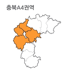 랜드맵 충청북도 부동산 전자지적도 A4권역(1.음성군 2.진천군 3.청원군 4.괴산군)