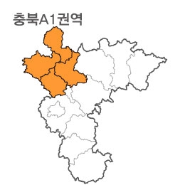 랜드맵 충청북도 부동산 전자지적도 A1권역(1.음성군 2.진천군 3.경기 안성 4.경기 이천)