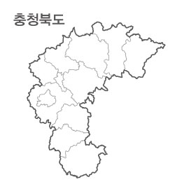 랜드맵 충청북도 부동산 전자지적도 전지역( 12개 시군 전체지역)