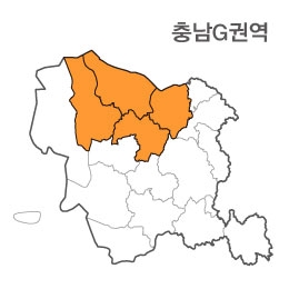 랜드맵 충청남도 부동산 전자지적도 G권역(1.서산시 2.당진시 3.예산군 4.아산시)