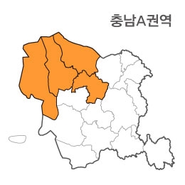 랜드맵 충청남도 부동산 전자지적도 A권역(1.태안군 2.서산시 3.당진시 4.예산군)