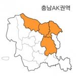 랜드맵 충청남도 부동산 전자지적도 AK권역(1.당진시 2.아산시 3.공주시 4.천안시)