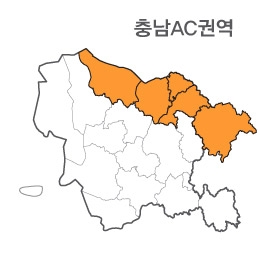 랜드맵 충청남도 부동산 전자지적도 AC권역(1.당진시 2.천안시 3.아산시 4.충북 청원)