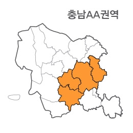 랜드맵 충청남도 부동산 전자지적도 AA권역(1.부여군 2.청양군 3.공주시 4.세종시)