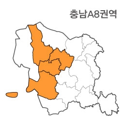 랜드맵 충청남도 부동산 전자지적도 A8권역(1.예산군 2.홍성군 3.서산시 4.보령시)