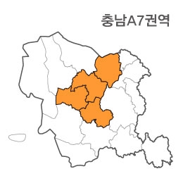 랜드맵 충청남도 부동산 전자지적도 A7권역(1.예산군 2.홍성군 3.아산시 4.청양군)