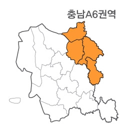 랜드맵 충청남도 부동산 전자지적도 A6권역(1.천안시 2.아산시 3.세종시 4.경기 평택)