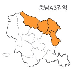 랜드맵 충청남도 부동산 전자지적도 A3크기 권역(1.당진시 2.세종시 3.아산시 4.천안시)