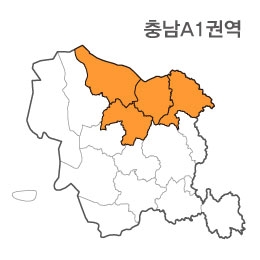 랜드맵 충청남도 부동산 전자지적도 A1권역(1.당진시 2.예산군 3.아산시 4.천안시)