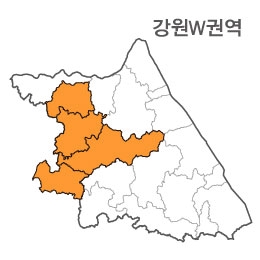 랜드맵 강원도 부동산 전자지적도 W권역(1.화천군 2.홍천군 3.춘천시 4.경기 양평)