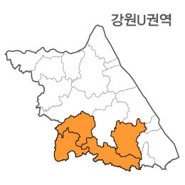 랜드맵 강원도 부동산 전자지적도 U권역(1.영월군 2.원주시 3.정선군 4.횡성군)