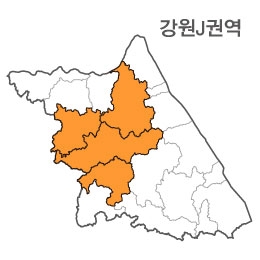 랜드맵 강원도 부동산 전자지적도 J권역(1.춘천시 2.홍천군 3.인제군 4.횡성군)