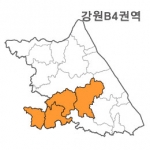 랜드맵 강원도 부동산 전자지적도 B4권역(1.원주시 2.횡성군 3.평창군시 4.경기 여주)